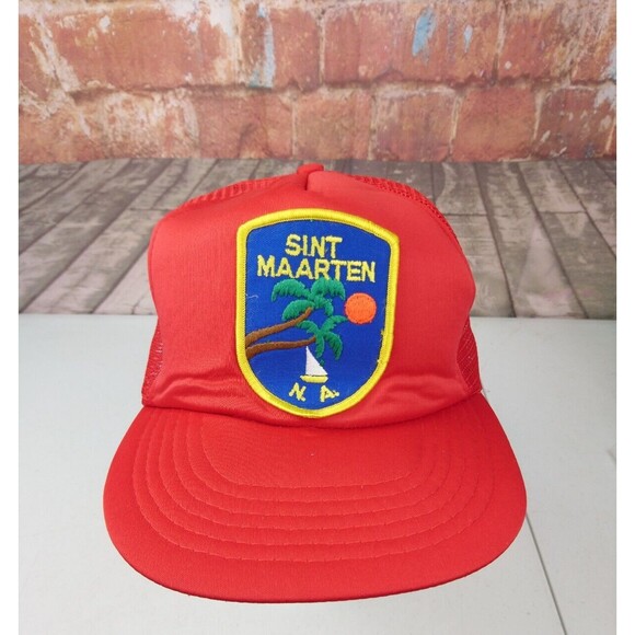 Unbranded Other - VTG Saint Maarten N.A. Trucker Hat